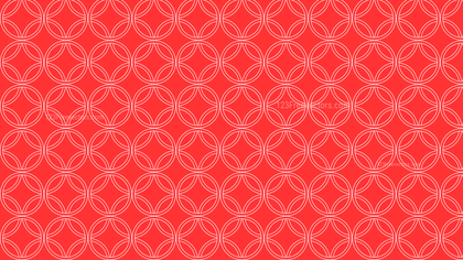 Red Overlapping Circles Background Pattern Vector