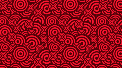 Dark Red Overlapping Concentric Circles Pattern