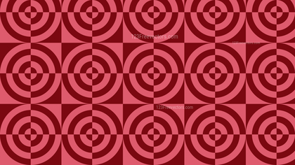 Red Geometric Quarter Circles Pattern