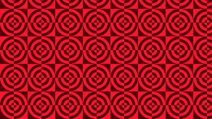 Dark Red Geometric Quarter Circles Background Pattern