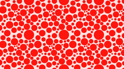 Red Seamless Random Circle Dots Background Pattern Graphic
