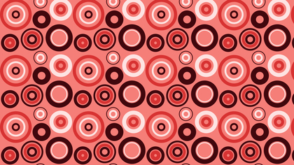 Red Seamless Circle Pattern Background Illustration