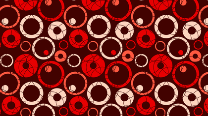 Dark Red Seamless Geometric Circle Background Pattern