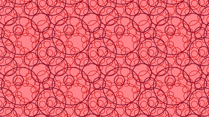 Red Intersecting Circles Background Pattern
