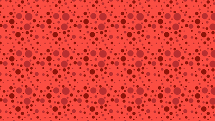 Red Seamless Random Circle Dots Background Pattern Vector Graphic