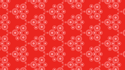 Red Seamless Circle Pattern Background