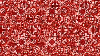 Red Overlapping Concentric Circles Pattern Background