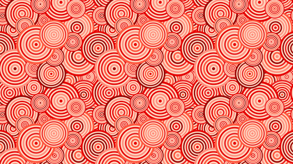 Red Seamless Overlapping Concentric Circles Pattern