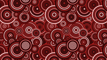 Dark Red Overlapping Concentric Circles Pattern Vector Art