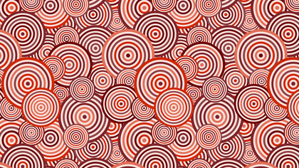 Red Overlapping Concentric Circles Pattern Background Graphic