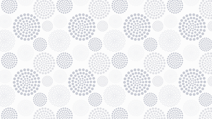 White Seamless Dotted Concentric Circles Pattern