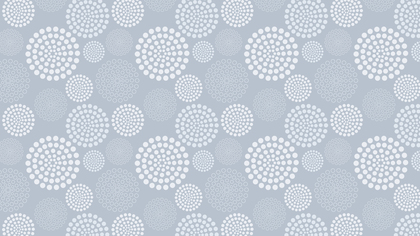 White Seamless Dotted Concentric Circles Pattern Background