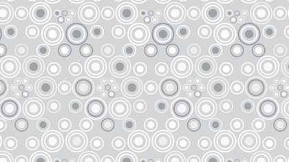 White Seamless Geometric Circle Pattern Background