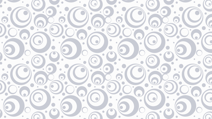 White Seamless Circle Pattern Vector Graphic