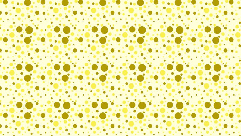 Light Yellow Seamless Scattered Dots Pattern