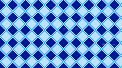 Blue Seamless Geometric Square Background Pattern