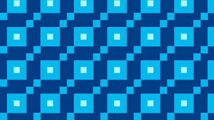Blue Seamless Geometric Square Pattern Vector Art