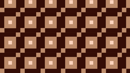 Dark Brown Seamless Geometric Square Background Pattern Vector Illustration