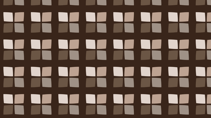 Dark Brown Seamless Geometric Square Background Pattern