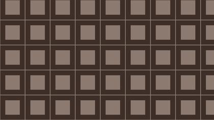 Dark Brown Geometric Square Pattern