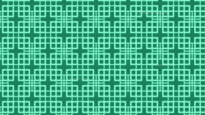 Mint Green Seamless Square Pattern Vector Graphic