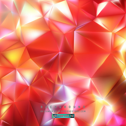 Red Yellow Polygon Pattern Background