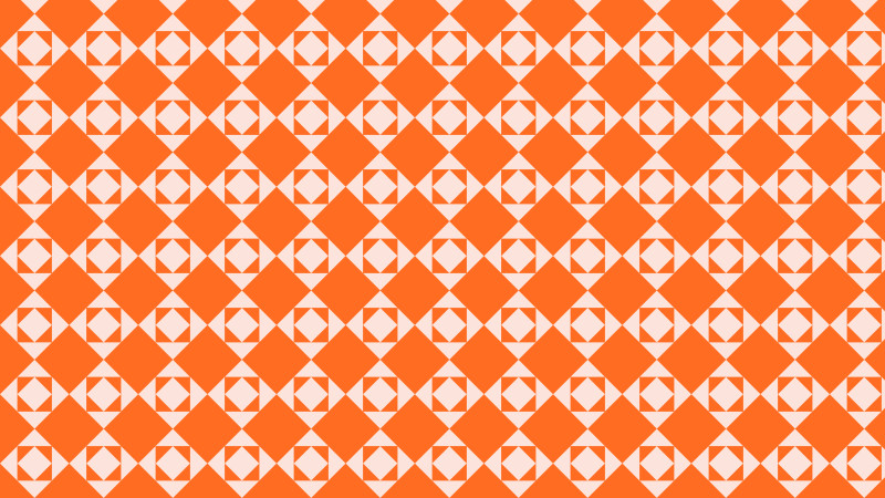 Orange Seamless Geometric Square Pattern
