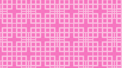 Rose Pink Seamless Geometric Square Pattern