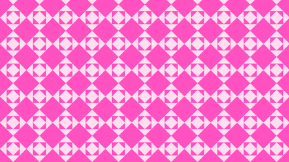 Rose Pink Seamless Square Pattern