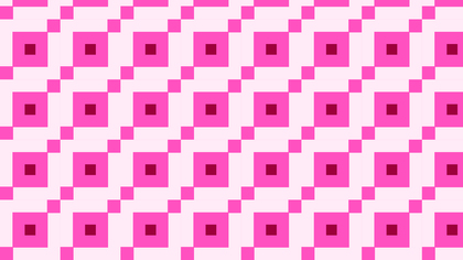 Rose Pink Geometric Square Pattern Image