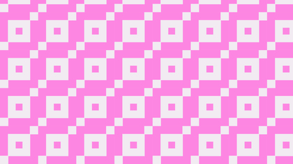 Rose Pink Geometric Square Pattern