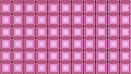 Pink Concentric Squares Background Pattern