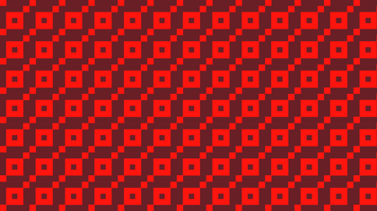 Red Geometric Square Pattern