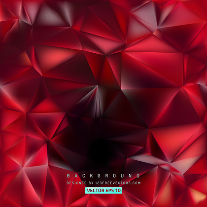 Abstract Red Polygon Background