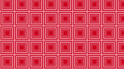 Red Concentric Squares Pattern Background