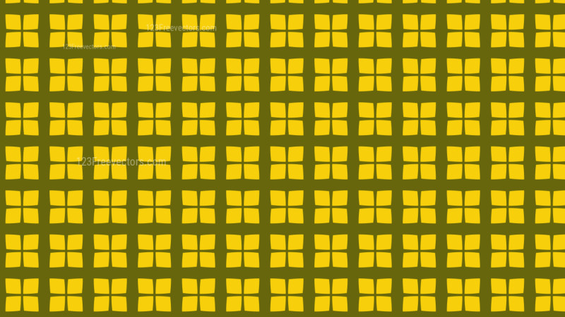 Yellow Geometric Square Pattern Vector Illustration