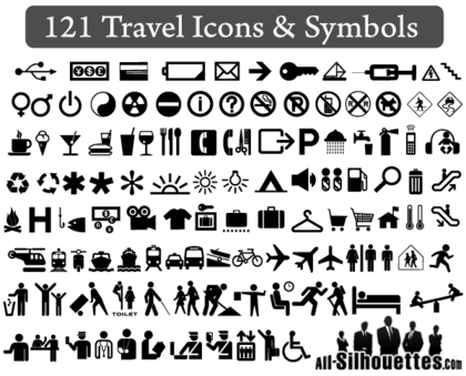 121 Free Vector Travel Icons and Symbols