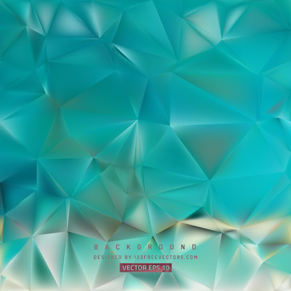 Turquoise Polygon Triangle Background