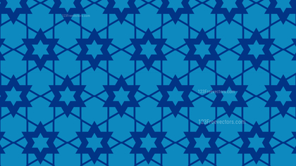 Blue Stars Background Pattern Vector Graphic