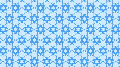 Light Blue Seamless Stars Pattern Background Illustrator