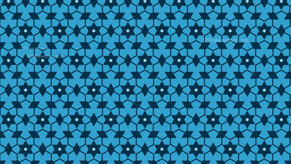 Blue Seamless Star Pattern Background
