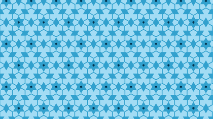 Blue Seamless Star Background Pattern