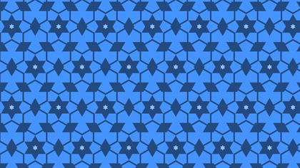Blue Stars Pattern Background