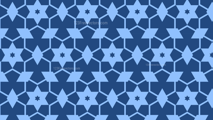 Blue Stars Background Pattern