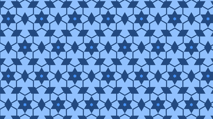 Blue Seamless Stars Pattern