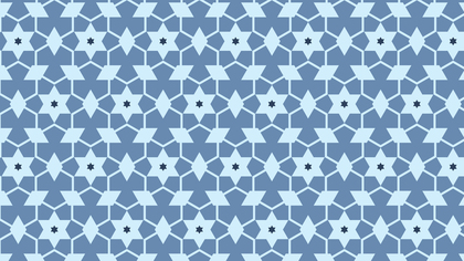 Blue Seamless Stars Background Pattern