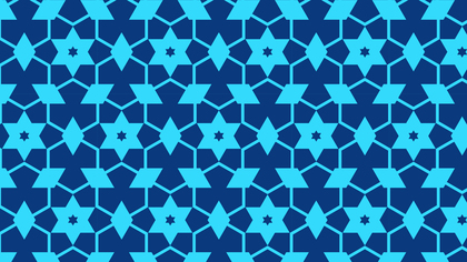 Blue Stars Pattern Illustrator