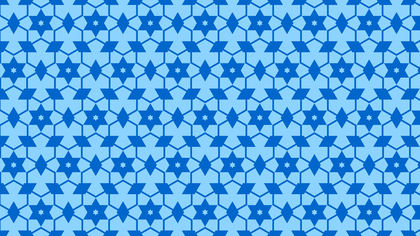 Blue Stars Pattern Background Vector Illustration