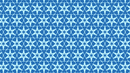 Blue Seamless Star Pattern