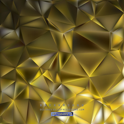 Abstract Dark Yellow Geometric Polygon Background